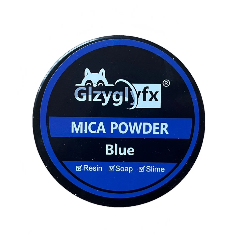200G Premium Mica Pigment Powder - Glzyglfx Cosmetic Grade, Non-Toxic Color Blue - Image 2 of 4