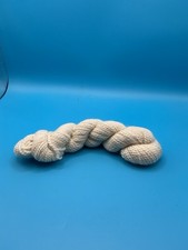 100 Alpaca Yarn 98 Yds Natural White 2 Ply Do Wt Size 3 2.8 Oz