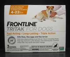 Frontline Plus Tritak Effective Flea Tick Drops/Mange Dogs 4-22 lbs 3 Doses