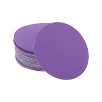 Schleifscheiben, 240 KöRnung, Rundes Klett-Schleifpapier FüR Auto, Lila, 32Pcs