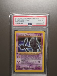 Pokemon Shining Mewtwo Mewtu 109/105 1st ed Neo Destiny PSA 10
