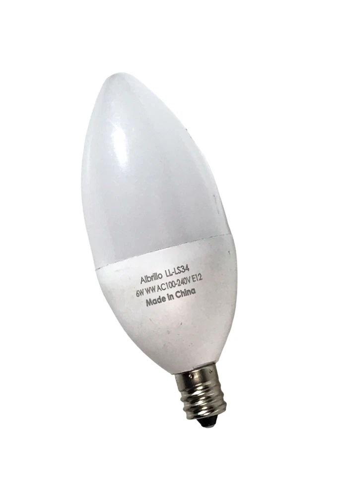 Albrillo LL LS34 LED Candelabra Light Bulb E12 6W
