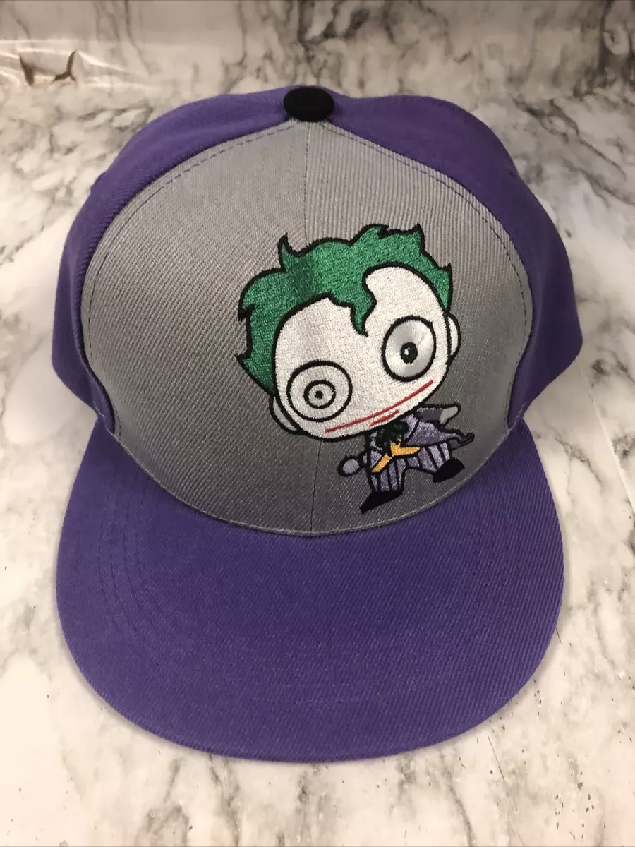 The Joker DC Comics Baseball Cap Snapback Purple Grey Six Flags eBay