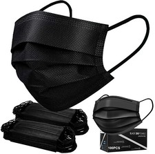 50/100 PCS Black Face Mask Mouth Nose Protector Respirator Masks Best Seller