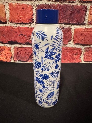 Disney Parks Blue / White Stitch 21oz Stainless Steel Water Bottle MOS