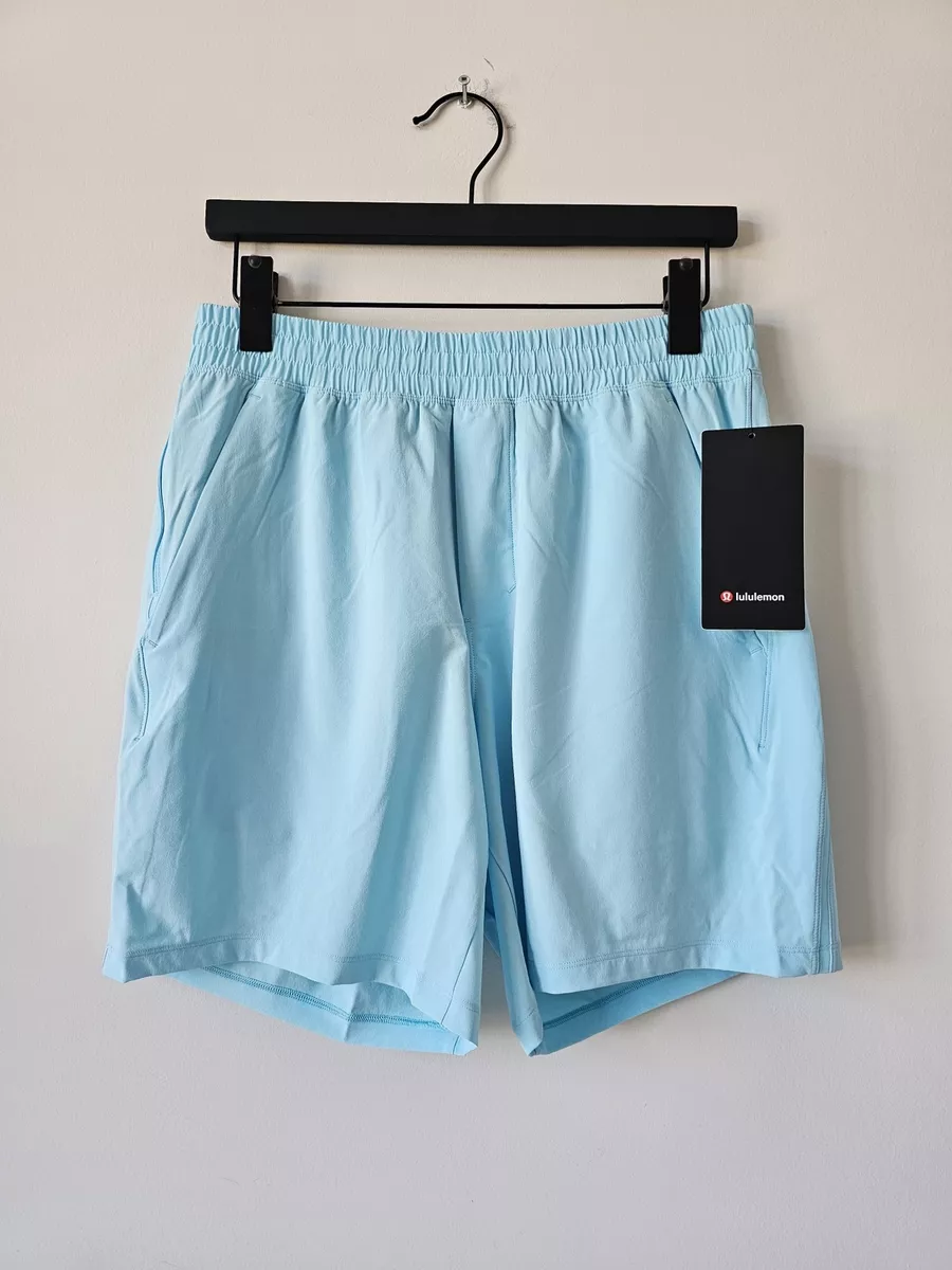 NWT LULULEMON CYNB Cyan Blue Pace Breaker Shorts 7 Linerless Men's Medium