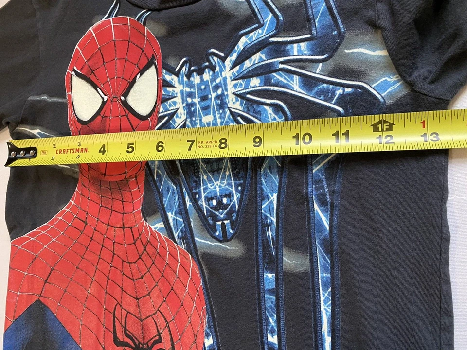 Spider Man 2 Long Sleeve Kids Boys size 6 The Amazing Marvel 2014 Shirt - Image 3 of 4