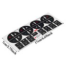 <!--F#f_0-->6Pcs New Rear Radio Volume Control Knob with AC Dash Button Sticker Repair Kit<!--F/-->