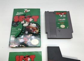 Spot The Video Game 7 Up Arcadia Nintendo NES Complete, CIB, USA 1990