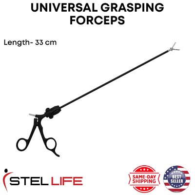 Universal Grasping Forceps Serrated Jaws 33 cm Laparoscopic Surgical Instruments