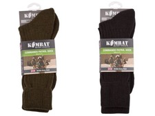 British Army Military Patrol Socks Combat Commando Thermal Black Green 6-11