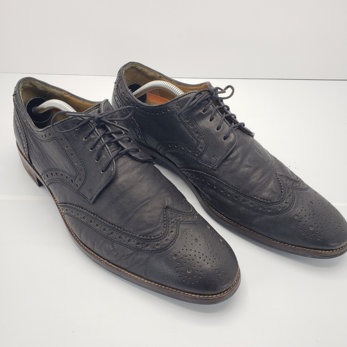 Cole Haan Shoes Grand OS Men Sz 11 M Black Leather Wingtip  display picture 2