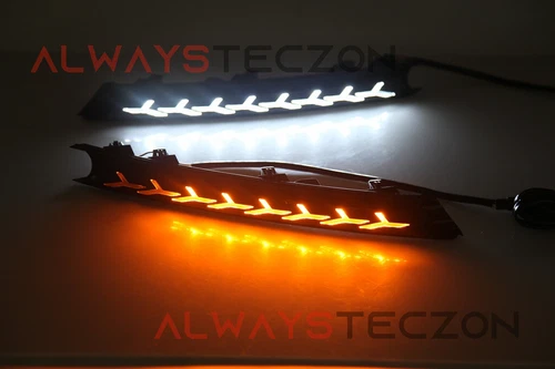 2x LED DRL Luz de circulación diurna Lámpara antiniebla Accesorios para Mazda CX-5 2017-2021 - Imagen 7 de 7