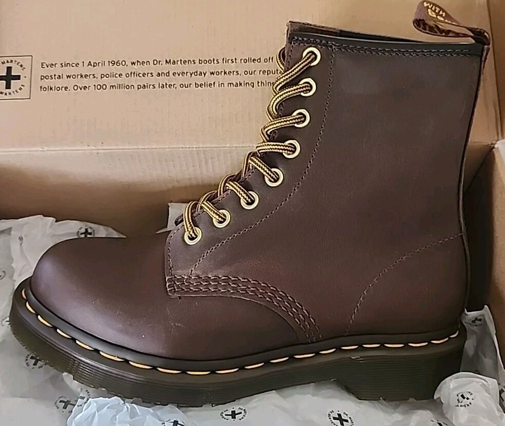 ◆Dr.Martens◆ 1460 8 Hole Gaucho Brown 11822203 1460 Crazy Horse Leather Lace Up Boots in Brown | Dr. Martens