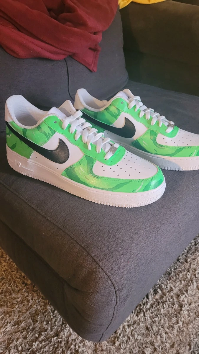 eslogan El extraño Fragua Portal Gun Custom AF1 - Nike Air Force 1 - Cartoon Shoes | eBay