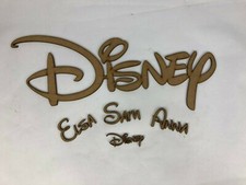 PERSONALISED DISNEY WOODEN SCRIPT WORDS, NAMES OR LETTERS - WALL PLAQUE SIGN MDF