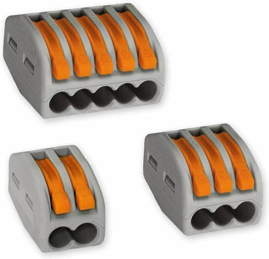 60Pcs Reusable 221 Electrical Connectors Wire Block Clamp Terminals Cable - Image 4 of 4