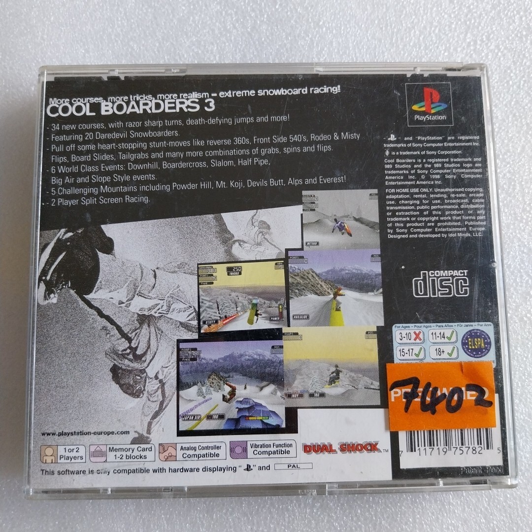 Cool Boarders 3 PS1 (Sony PlayStation 1, 1998) - European Version image 2