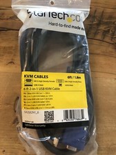 StarTech SVUSB2N1 6 6 ft USB 2-in-1 KVM Cables See Pics For Details