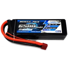 NHX Muscle Pack 3S 11.1V 6500mAh 60C Lipo Battery w/ Deans Connector