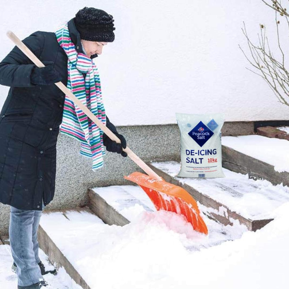 DeIcing Salt Snow&Ice Clear Driveways Road Path White Gritting 2x 10kg