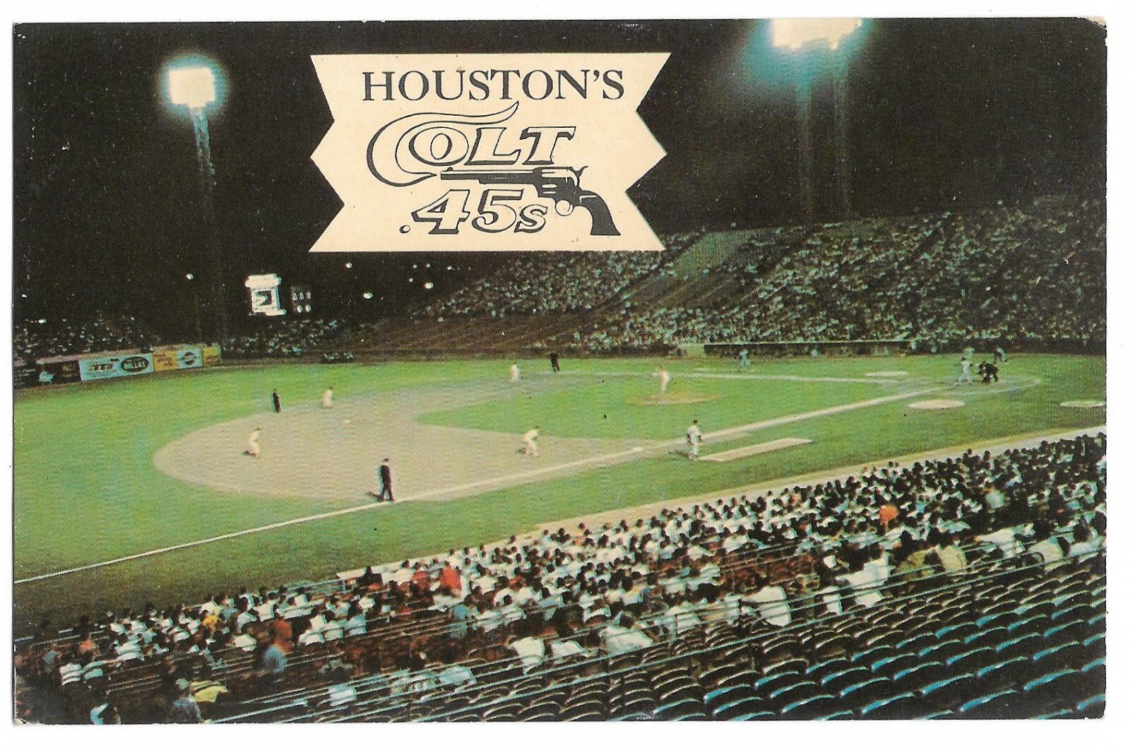 Baseball Houston, TX; Colt 45 Stadium; HardtoFind Chrome Post Card eBay
