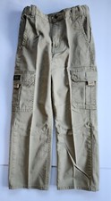 Wrangler Boys Cargo Pants Tan Beige Brown Khakis Size 7 Regular