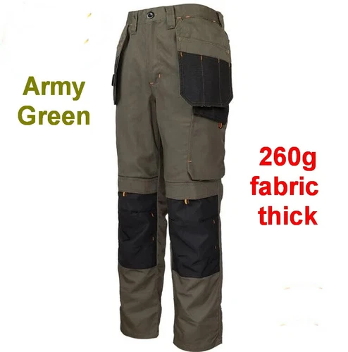 Men Multi-Pocket Cargo Pants Work Pants Wear-Resistant Pants Worker's Trousers - Picture 9 of 42
