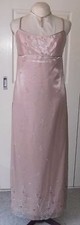 BEADED EMBROIDERED NET GOWN, BRIDAL, EVENING, BRAND NEW, SIZE 10, WITH TRAIL HEM