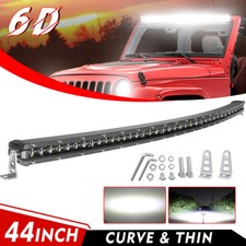 Slim Curved 44 Led Light Bar Offroad Truck Driving 4wd Utv Atv Lamp 6d Spot Suv Slim Curved 44 Led Light Bar Offroad Truck Driving 4wd Utv Atv Lamp 6d Spot Suv