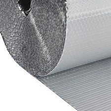 10M-50M Double Bubble Roll Foil Insulation Shed Building Wall Ceiling Floor Door