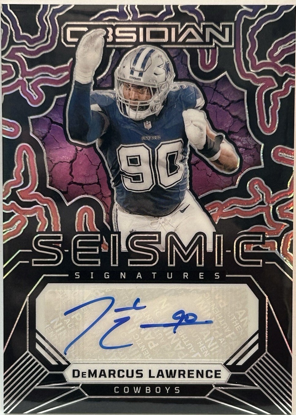 2024 Panini Obsidian - Seismic Signatures DeMarcus Lawrence #SS-DLE (AU ...