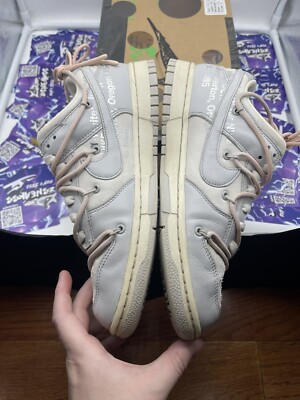 Size 8.5 - Nike Dunk Low x Off-White Lot 24 of 50 Sail  display picture 1