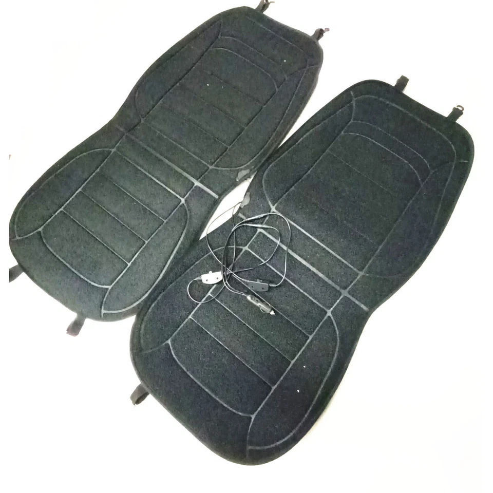 2PCS Heating Seat Cushion Cover Warmer Winter Heated Pad For Car House Office — 第 2/4 张图片