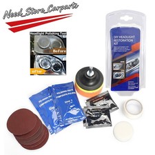Pro Car Headlight Lens Restoration Repair Set Polishing Cleaner Cleaning Tool US