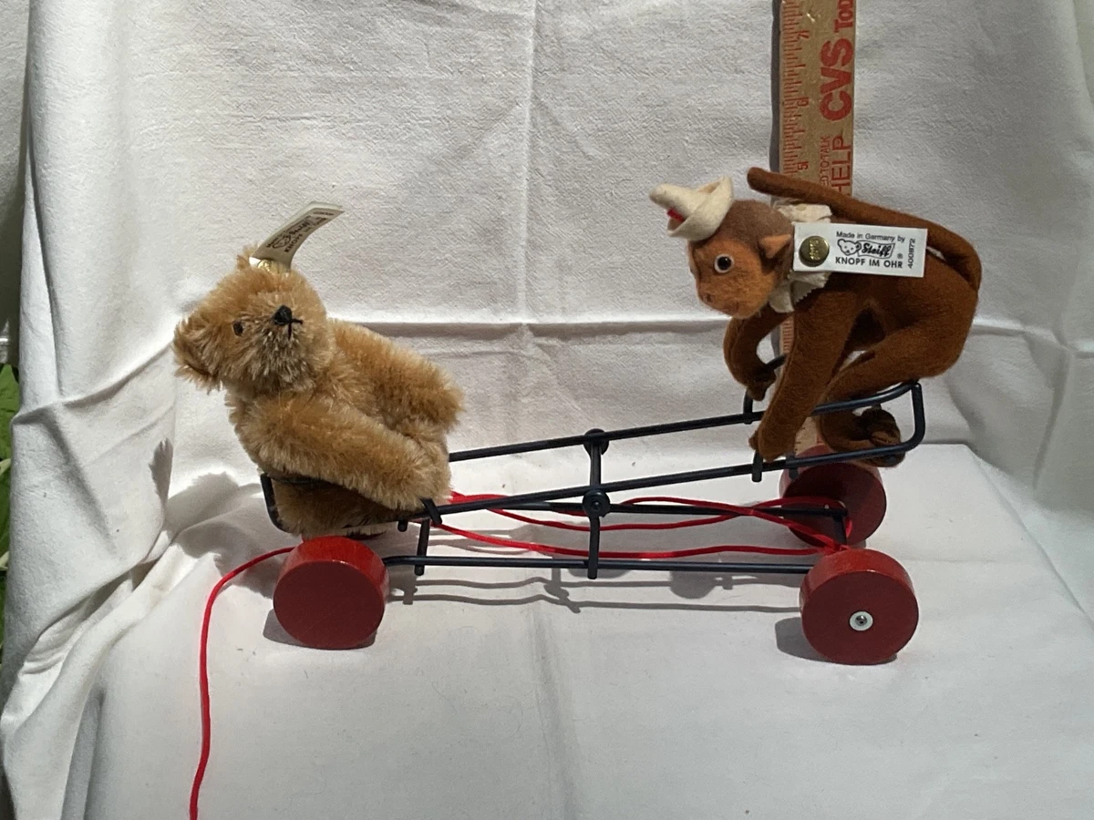 STEIFF vehicle with monkey1924レプリカ 1992年 STEIFF vehicle with
