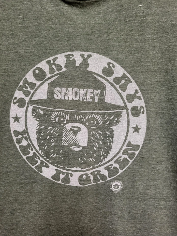 Smokey медведь "Keep It зеленый" графический футболка мужчин размер XL - Изображение 3 из 4