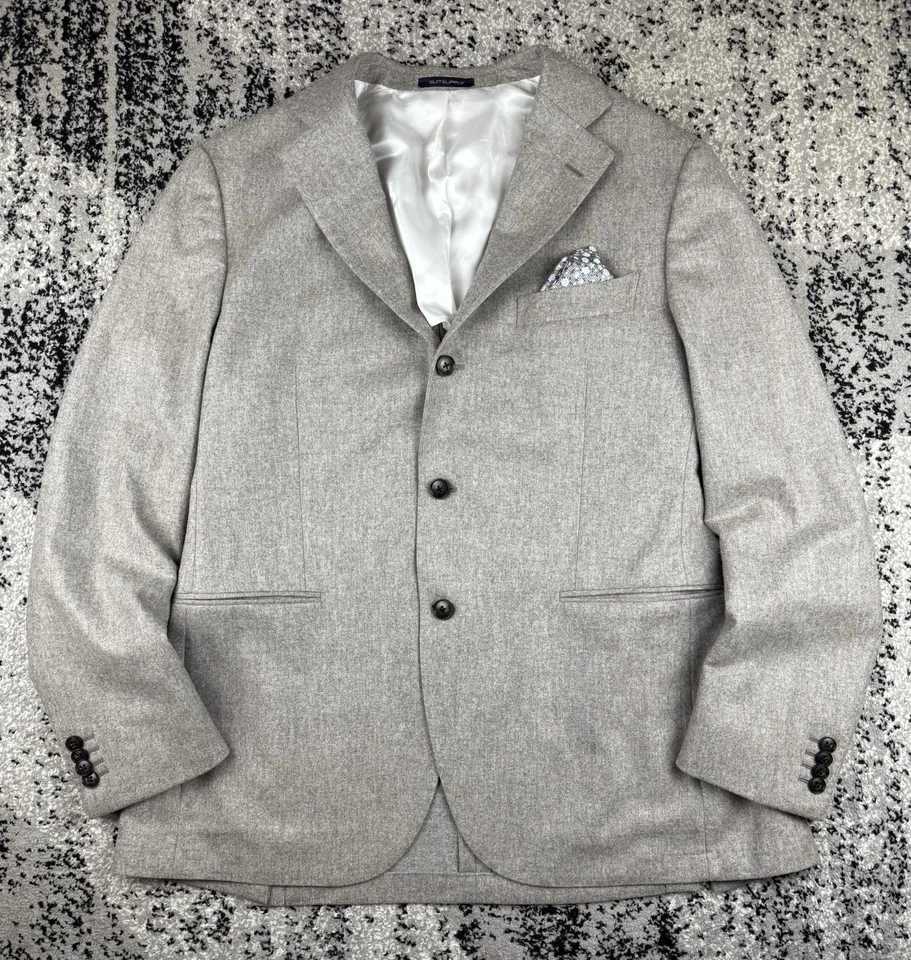 Suitsupply Men's La Spalla Brescia Wool Suit Grey US Size 54-52 (M-L US) - Image 2 of 4