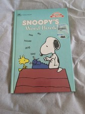 Vintage Snoopy's Word Book by Golden Books Staff and Charles Schulz