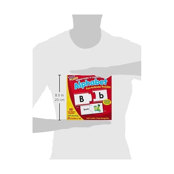 Trend Enterprises Uppercase & Lowercase Alphabet Fun to Know Puzzles T36010 FS - image 2 of 2