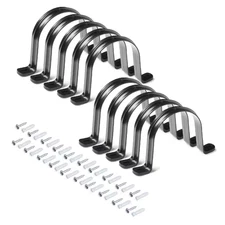 Hangers for 4 In. Dust Collection Hose and Pipe with Mounting Screws (10-Pack)