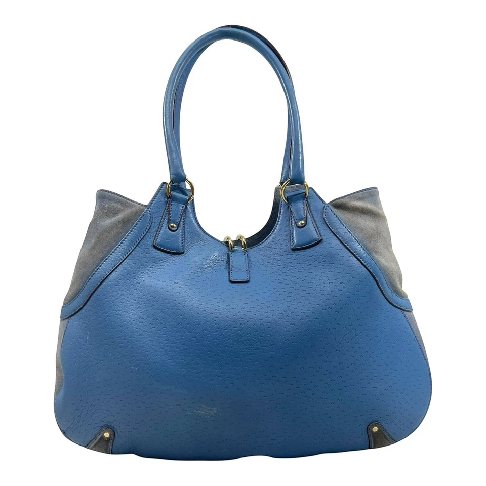 Bolso de Hombro SALVATORE FERRAGAMO XL Gamuza Cuero Gancini Bolso de Mano Hobo Certificado de Autenticidad RARO Foto 4 de 4