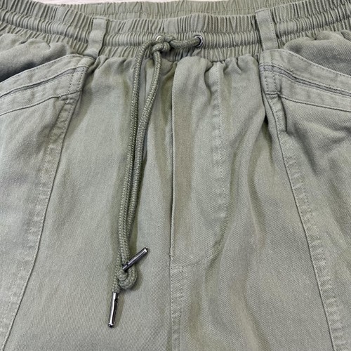 7 For All Mankind Cargo Pants Mens Large Green Drawstring Relaxed Utility Pocket - Picture 5 of 9