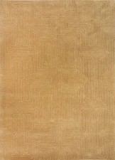 Hand Tufted Modern Geometric Design Nz Wool Gold Area Rug Hand Made Carpet Rug