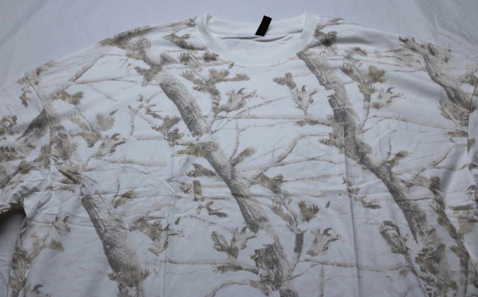 Comfrt Women's S/S Heavyweight Oversize Camo Tee EJ3 White Oak Size 3XL NWT