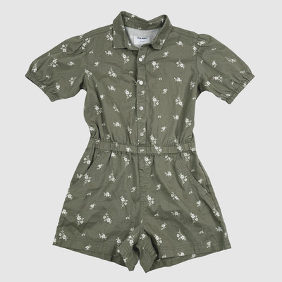 Girl XL 14-16 OD NAVY 1Pc ROMPER SHORTS Utility JUMPSUIT Outfit Sage Green DAIZY