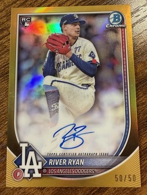 2025 Bowman Chrome River Ryan True Gold Refractor AUTO #50/50!!!!!