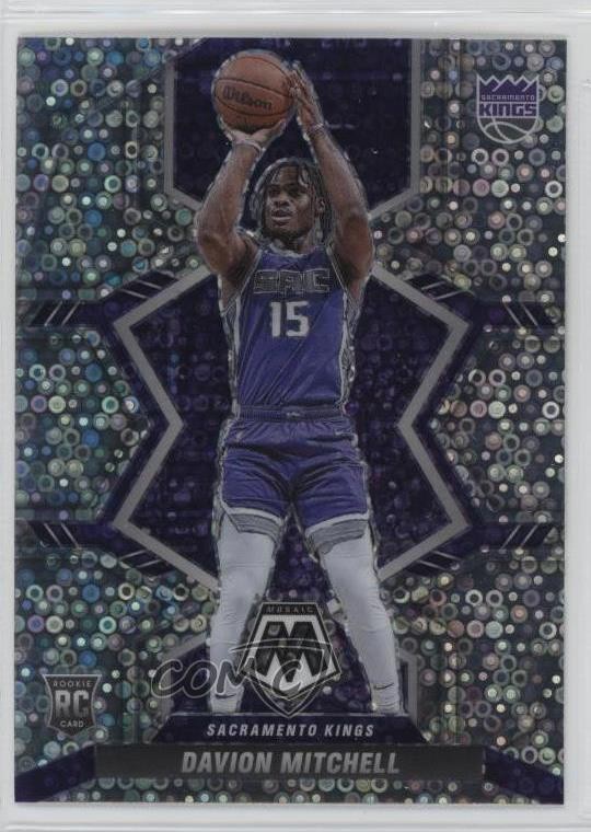 2021-22 Panini Mosaic Rookies Fast Break Silver Prizm Davion Mitchell #208 0it8
