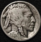 1915 D Buffalo Head Nickel Coin Low Mintage