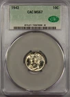 1942 Mercury Dime CAC MS67 10c
